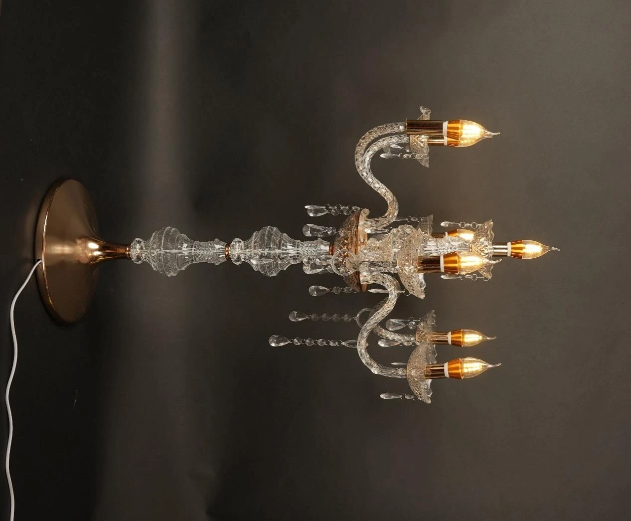 Acrylic Candle Chandelier On Stand